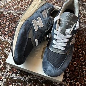 New Balance 998 Men's Blue and Gray Sneakers